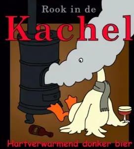 Gulzige Gans Rook in de Kachel